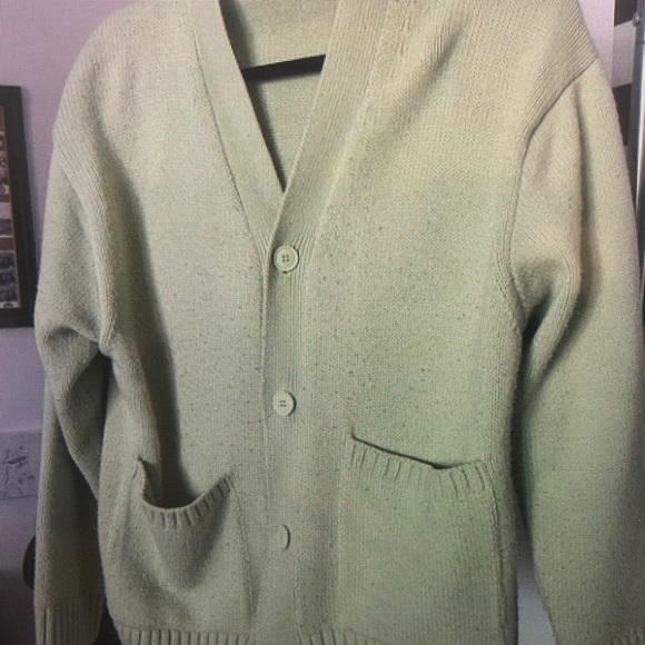 Other - Men's Green Cardigan Sweater